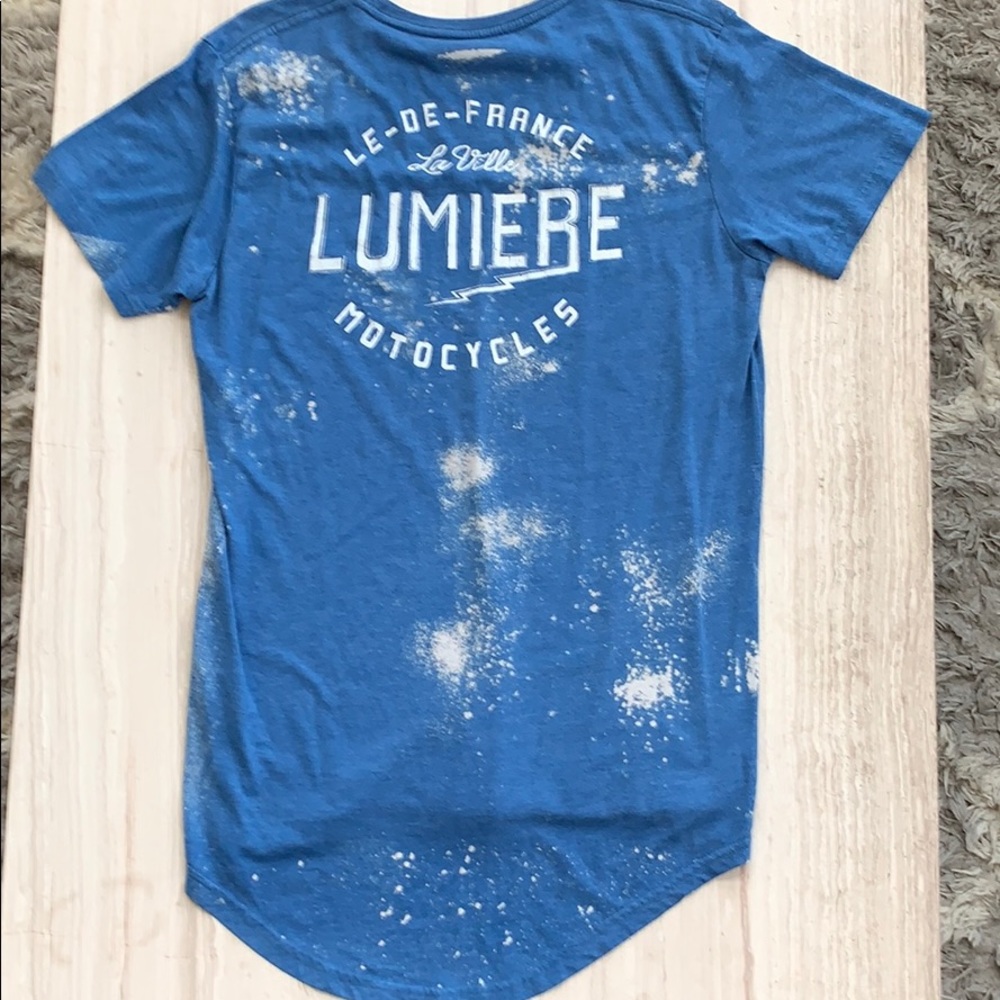 Baby blue Short sleeve shirt